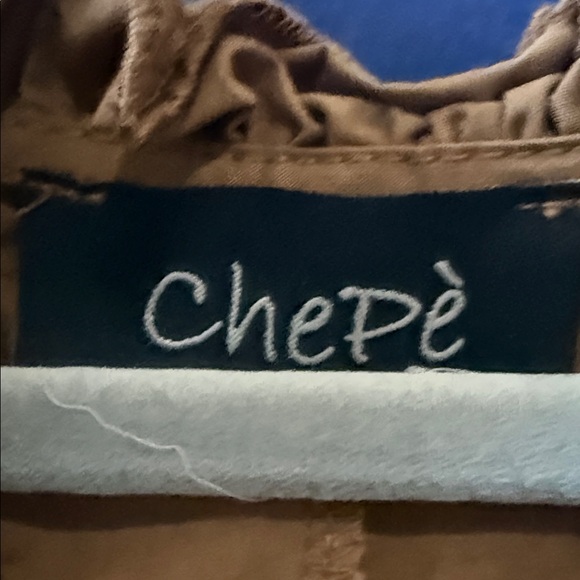 Sleeveless Brown Maxi Dress with Ruffle Shoulders - Picture 2 of 4